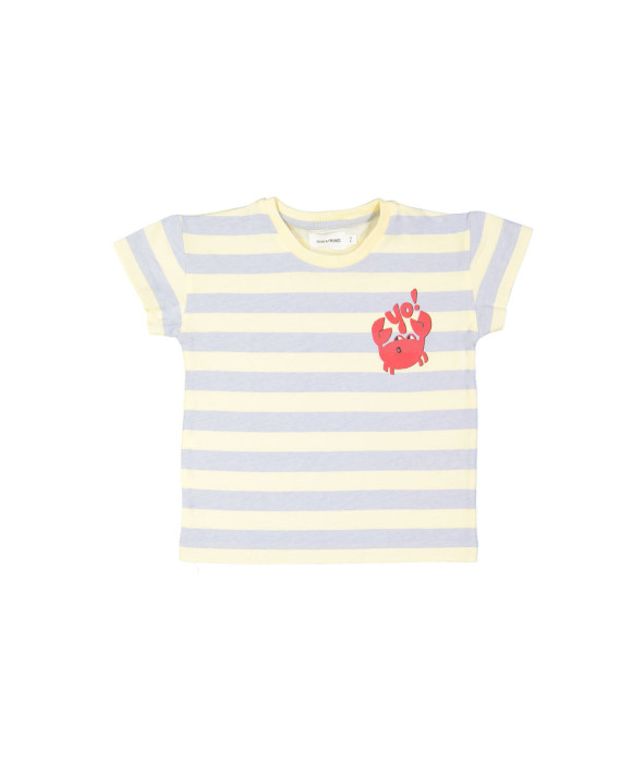 T-shirt rayée bleu