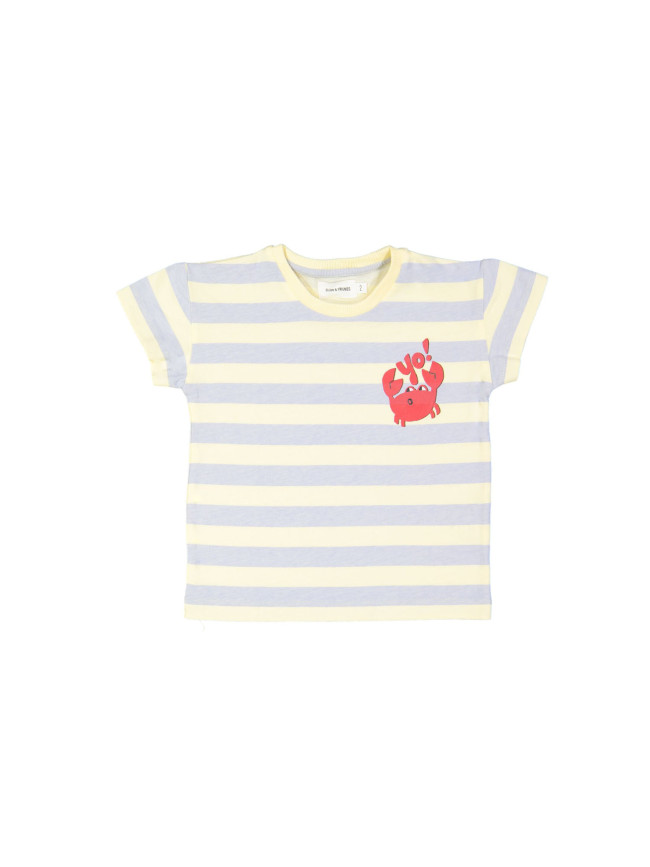 T-shirt rayée bleu