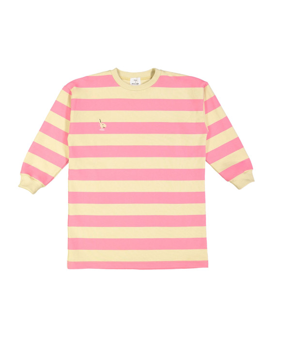 Dress stripe hare bright pink