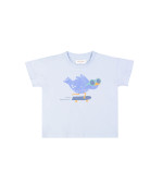 t-shirt birdskate lichtblauw 04j-05j