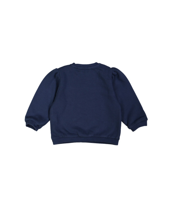 sweater mini pofmouw donkerblauw