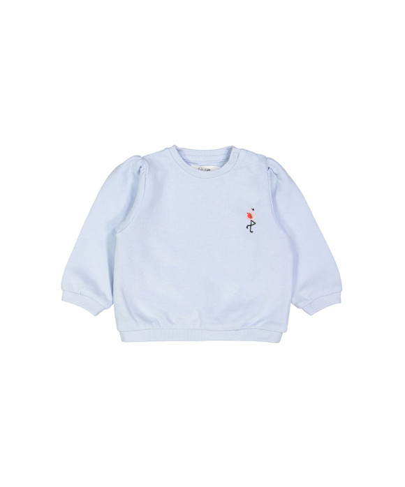 sweater mini flamant bleu clair