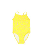 maillot de bain visages comiques jaune