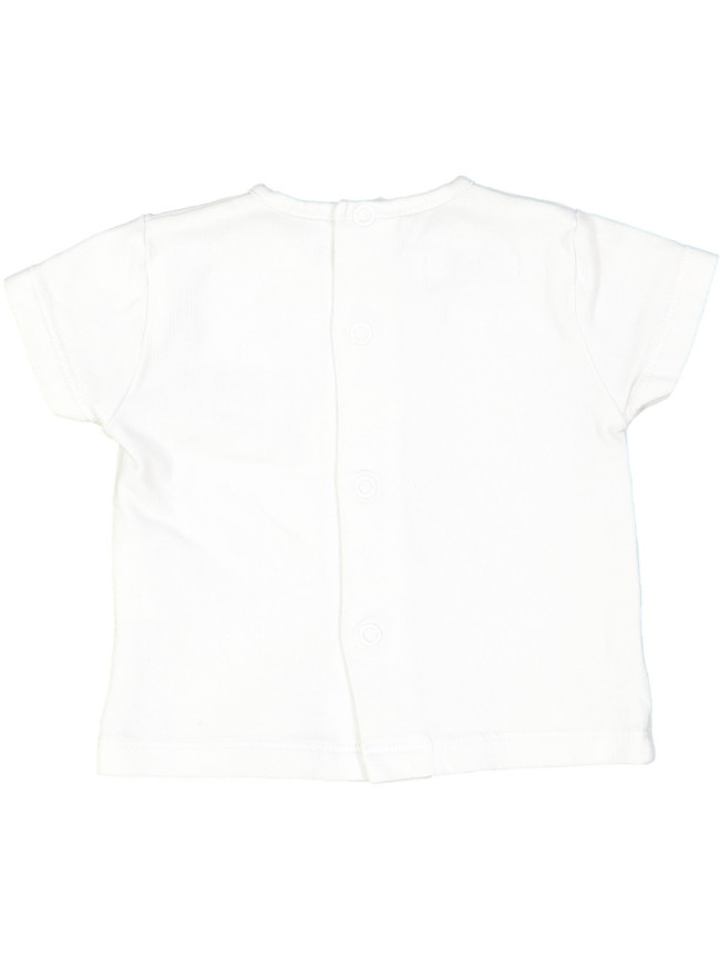 t-shirt blanc fleurs 00m
