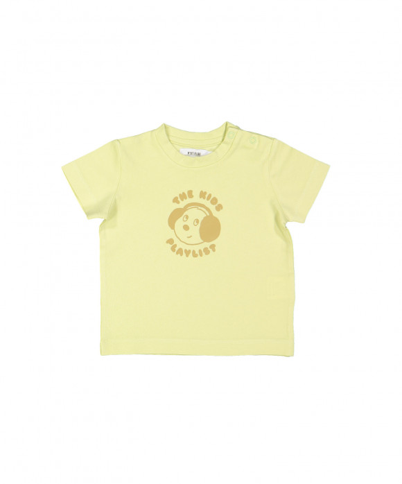 t-shirt mini dog playlist groen