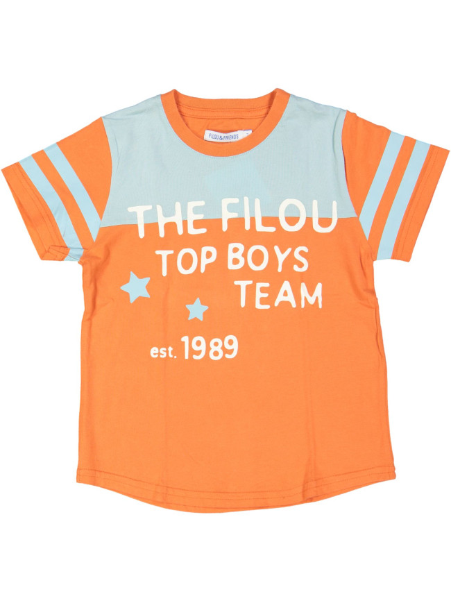 t-shirt oranje top boy's 07j