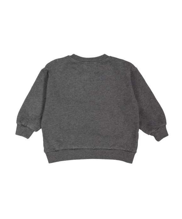 Sweater maison chiné gris foncé