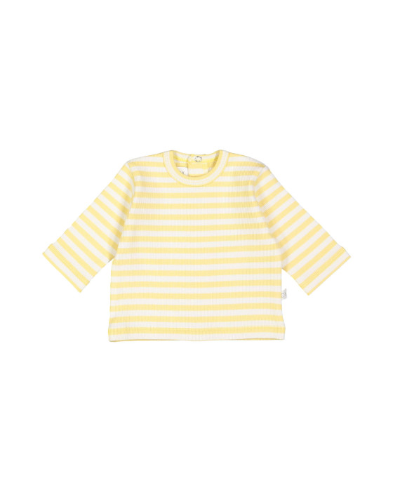 T-shirt rib stripe yellow