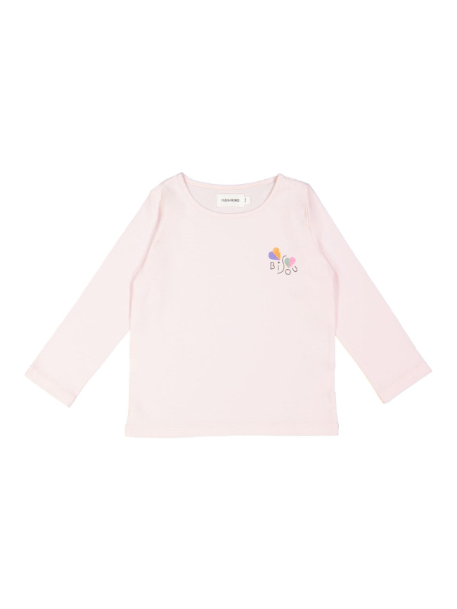 t-shirt bisou light pink