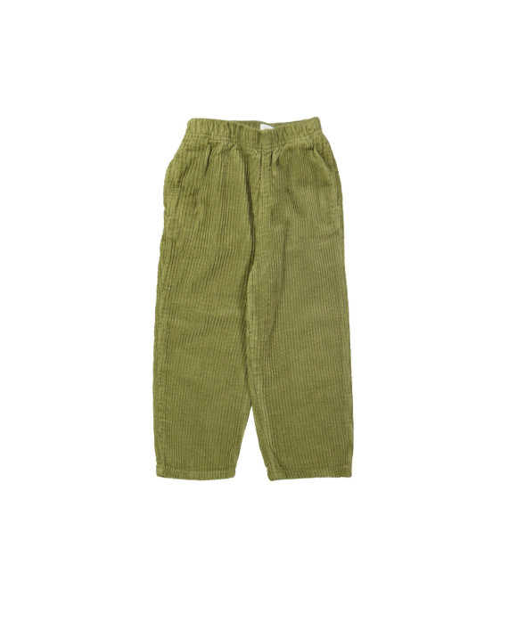 Comfy broek brede rib mosgroen 