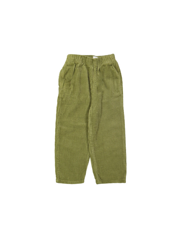 Comfy broek brede rib mosgroen 12m-18m