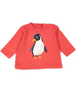t-shirt rood pinguin 03m .