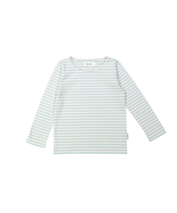 T-shirt rayé bleu clair