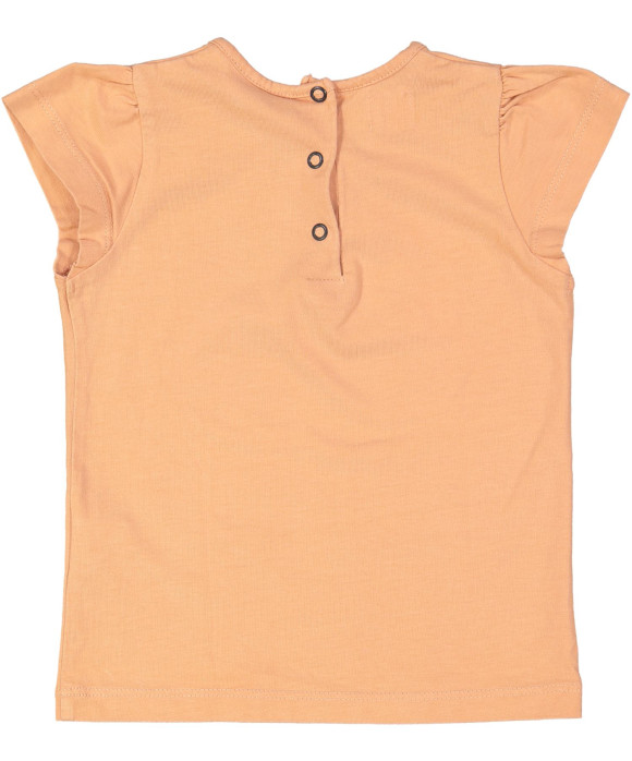 t-shirt oranje zwart strikje 12m