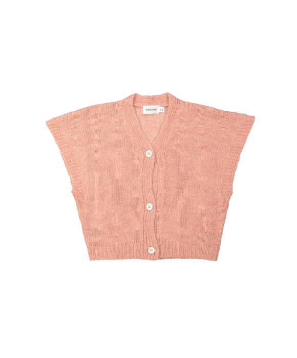 Gilet vieux rose
