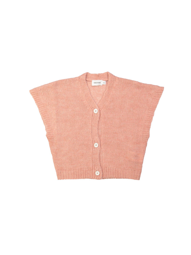 Gilet vieux rose