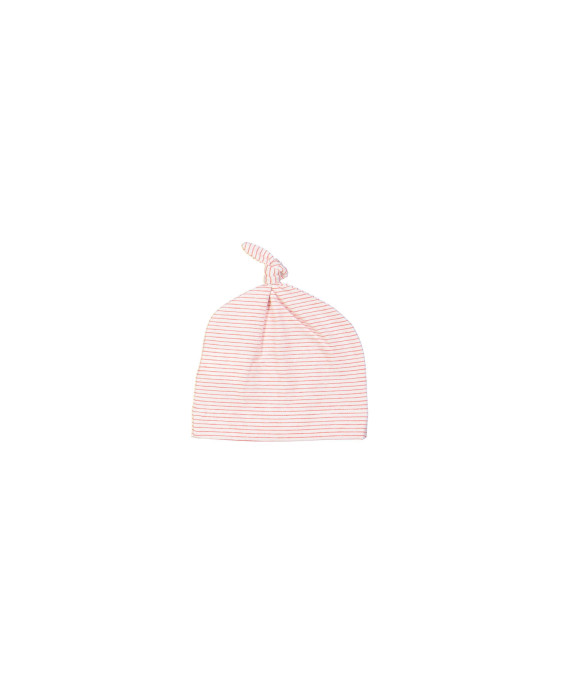 Bonnet rayé rouge
