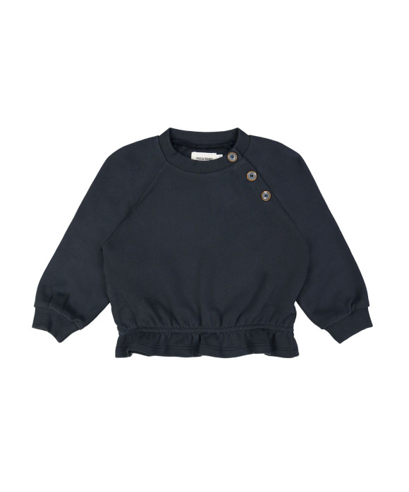 sweater knopen donkerblauw