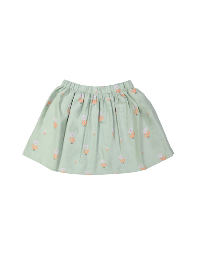 Jupe fleur menthe