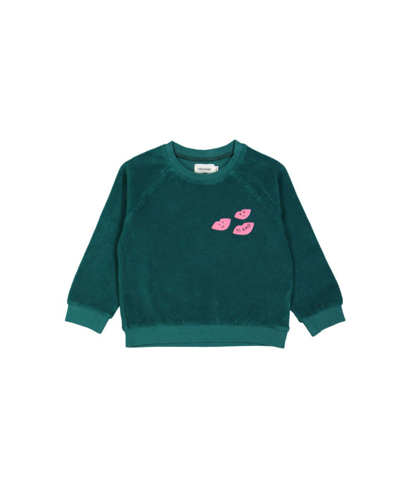 sweater spons donkergroen