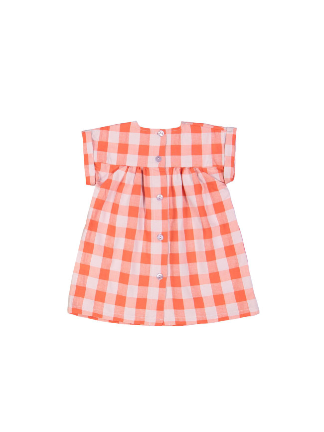 jurk mini vichy rood 03m