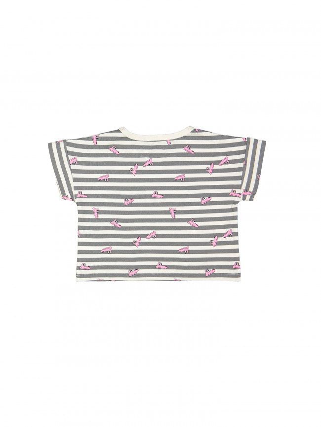 t-shirt stripe croco allover