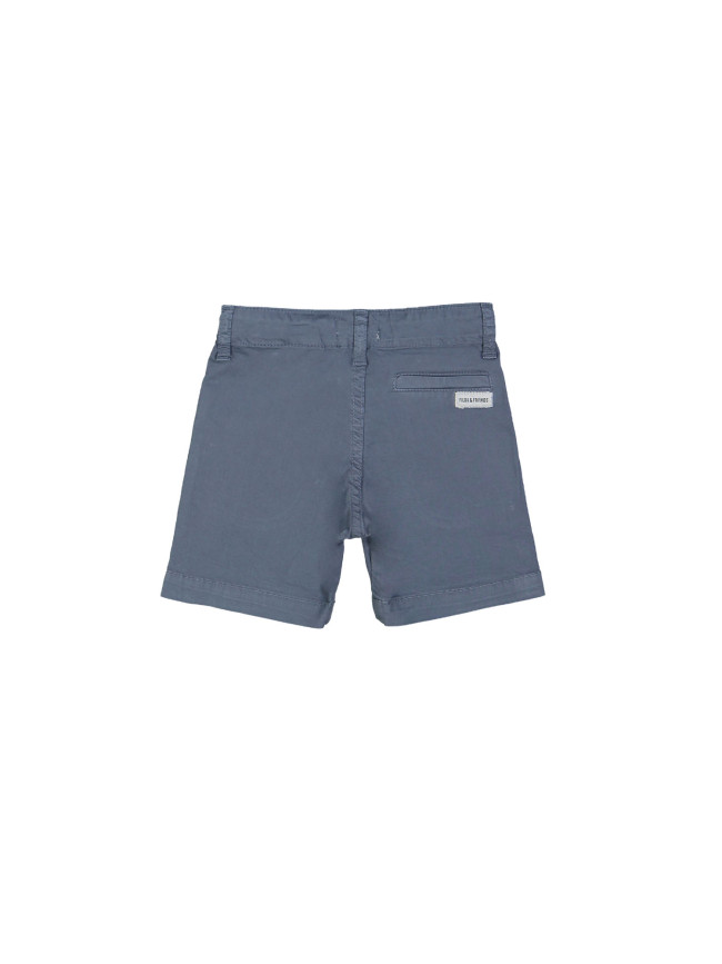 Chino bermuda gris bleu