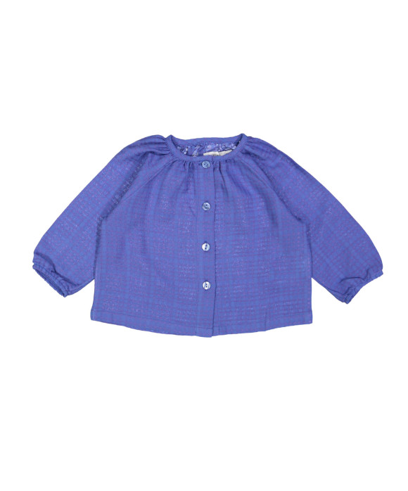 Blouse mini check lavender