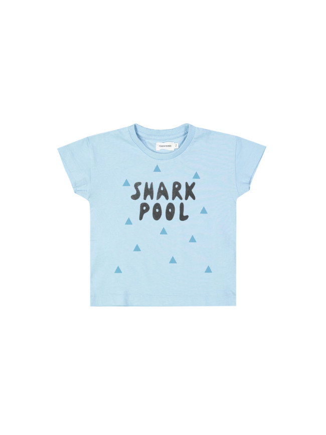 t-shirt boxy shark pool lichtblauw 03j