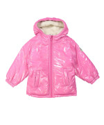 Winterjas felroze 12m-18m