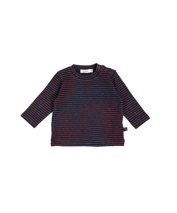 Sweater mini streep donkerblauw