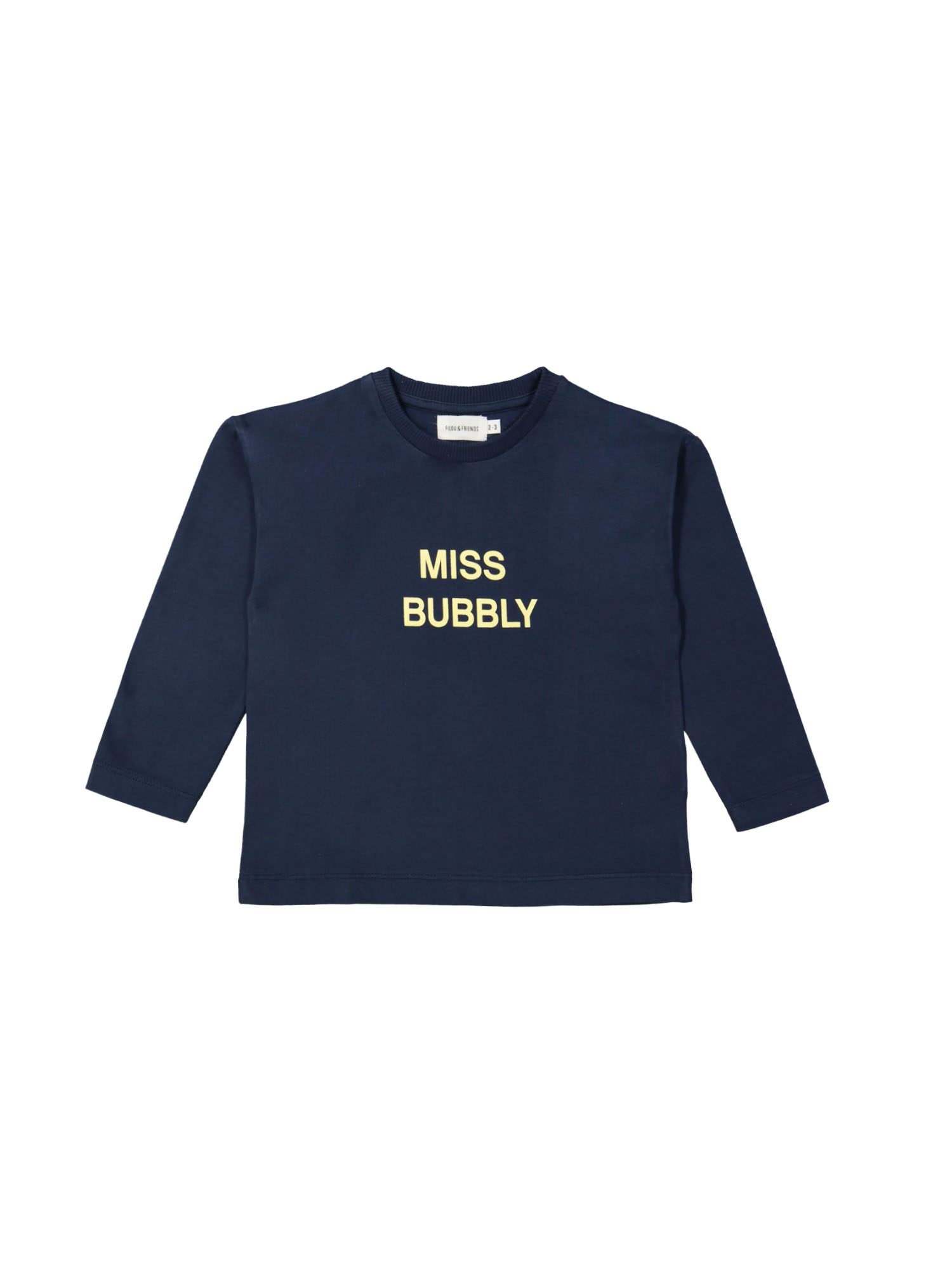 T-shirt miss bubbly donkerblauw 12m