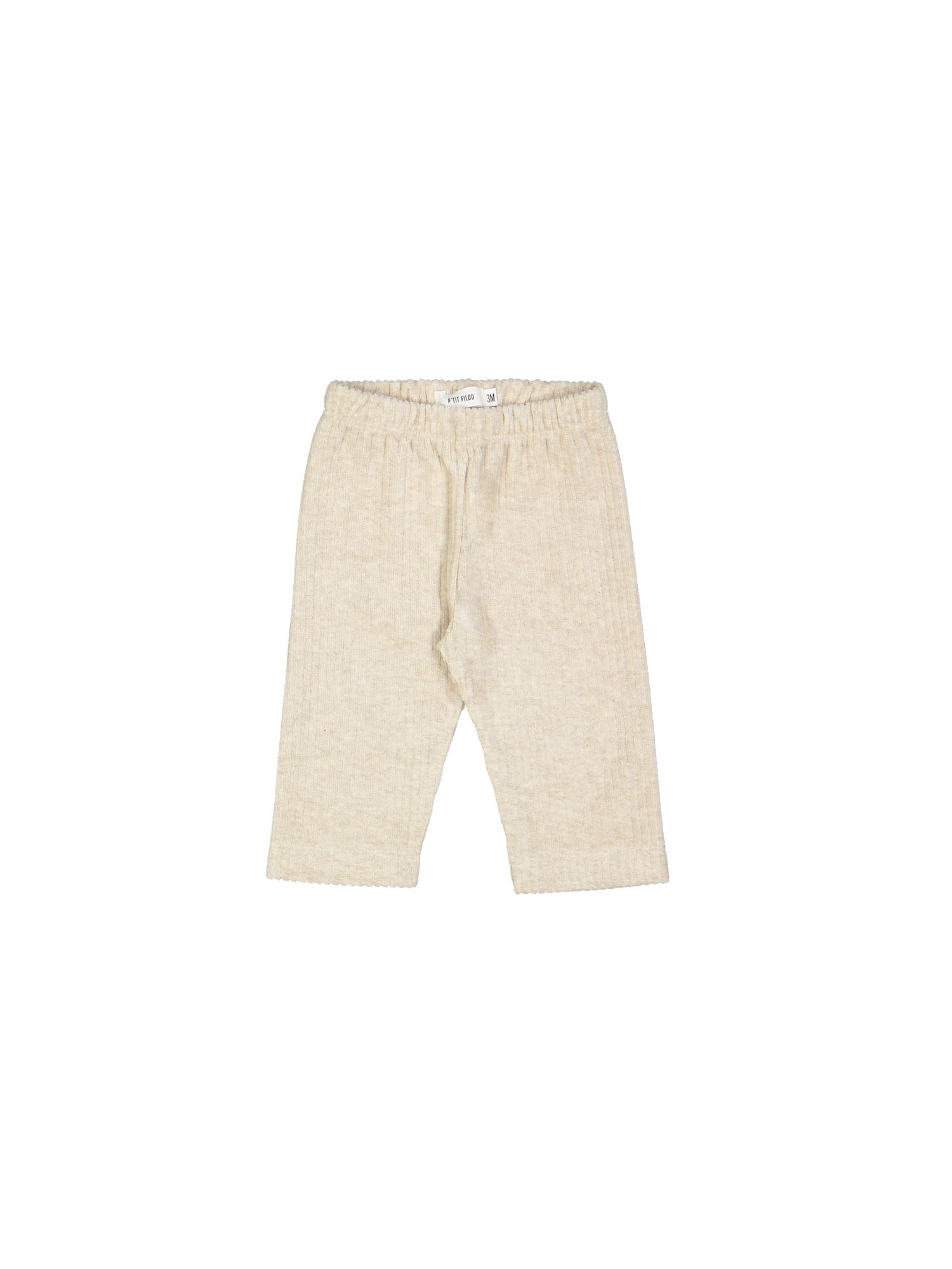 Trousers comfy mini ribbed ecru