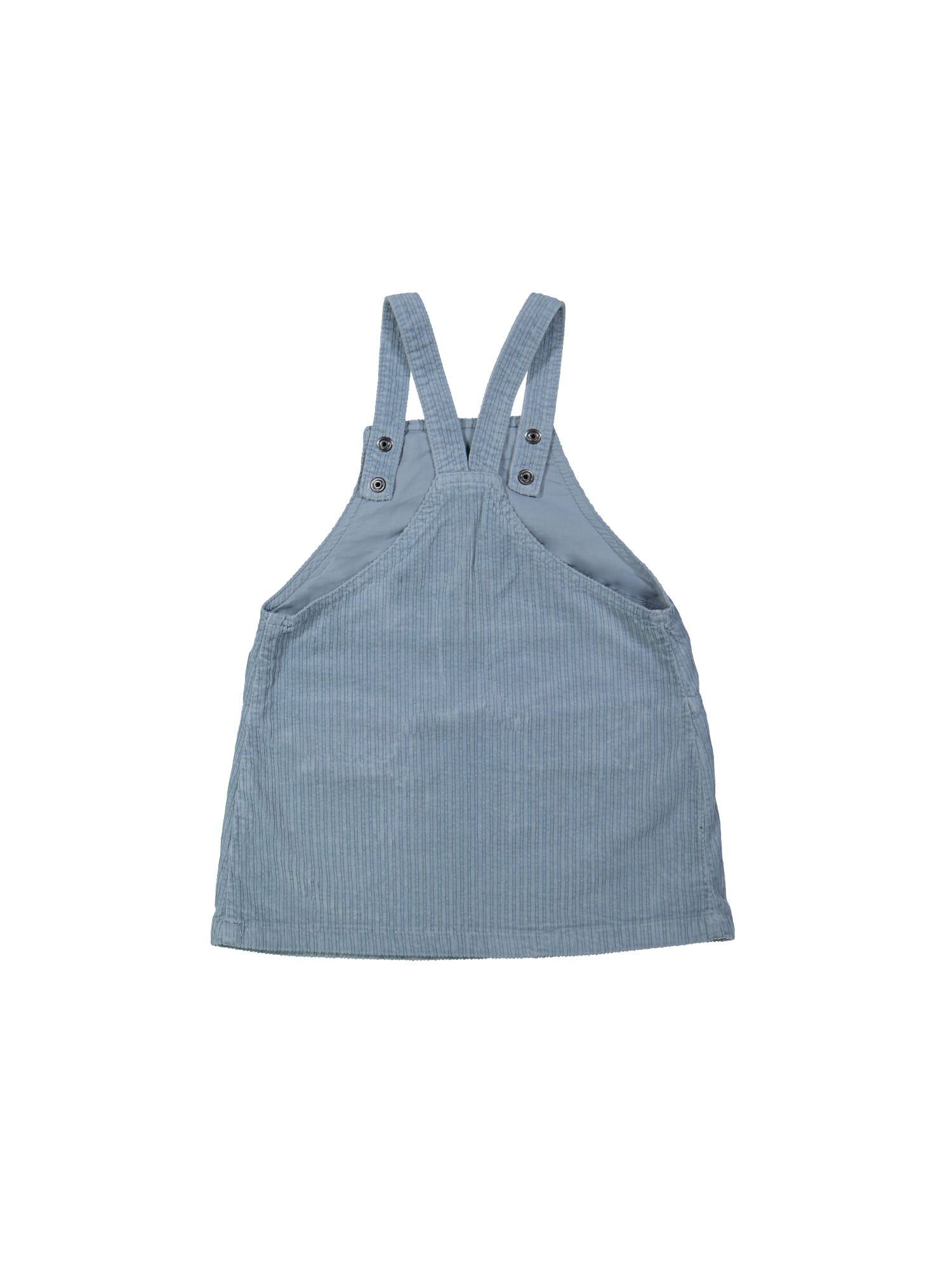 Jurk brede rib lichtblauw 12m-18m