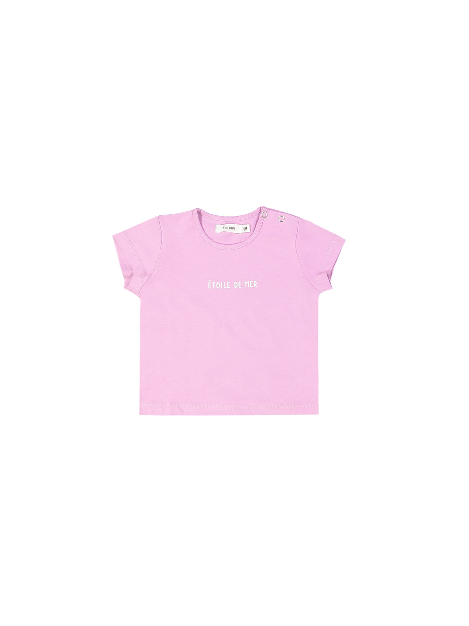 t-shirt mini starfish roze