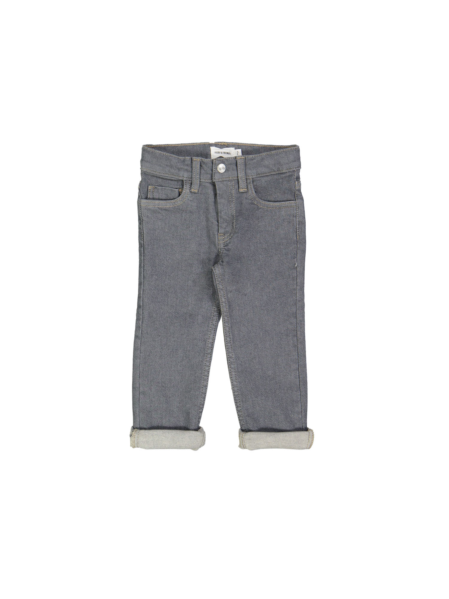 Jeans regular zipper light gray