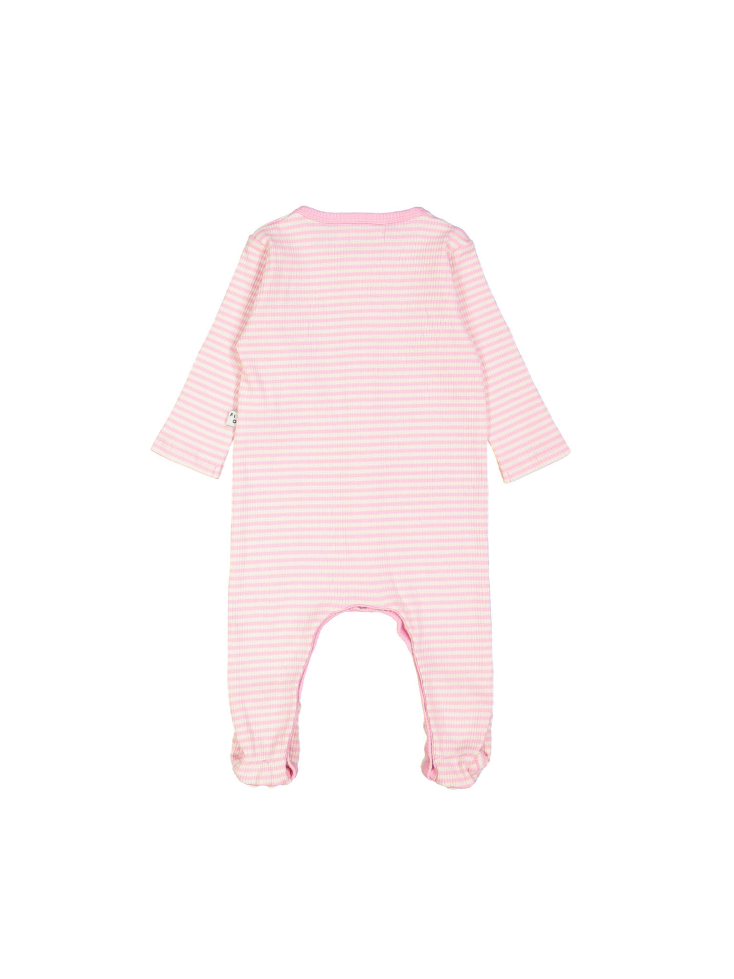 pyjama rib streep felroze 00m