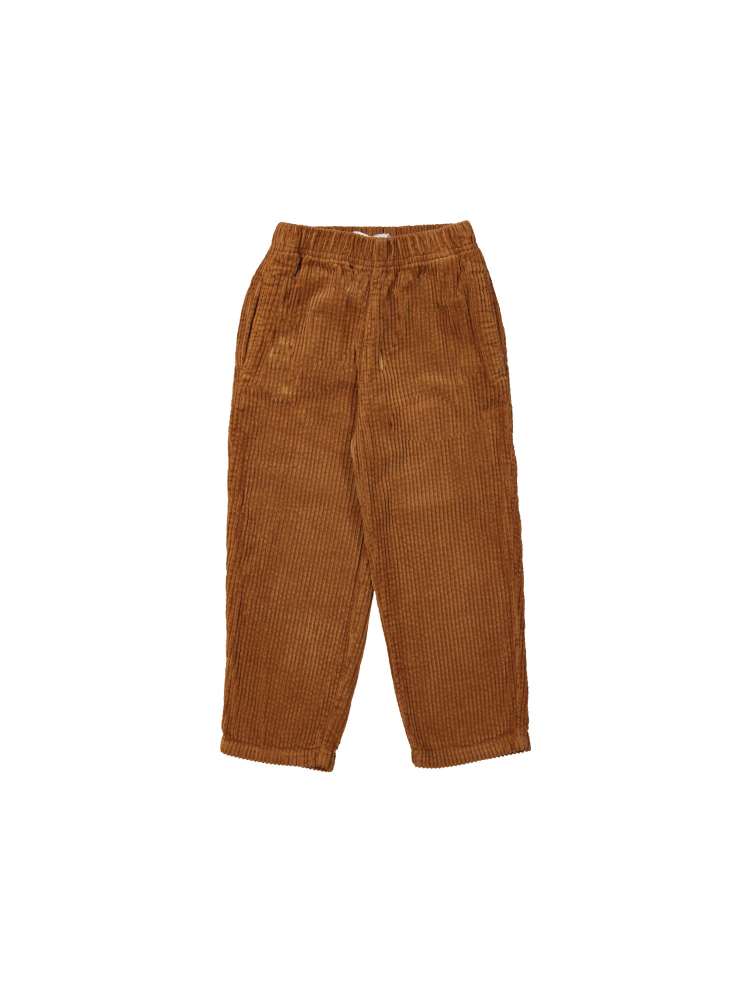 Comfy broek brede rib donkeroranje 12m