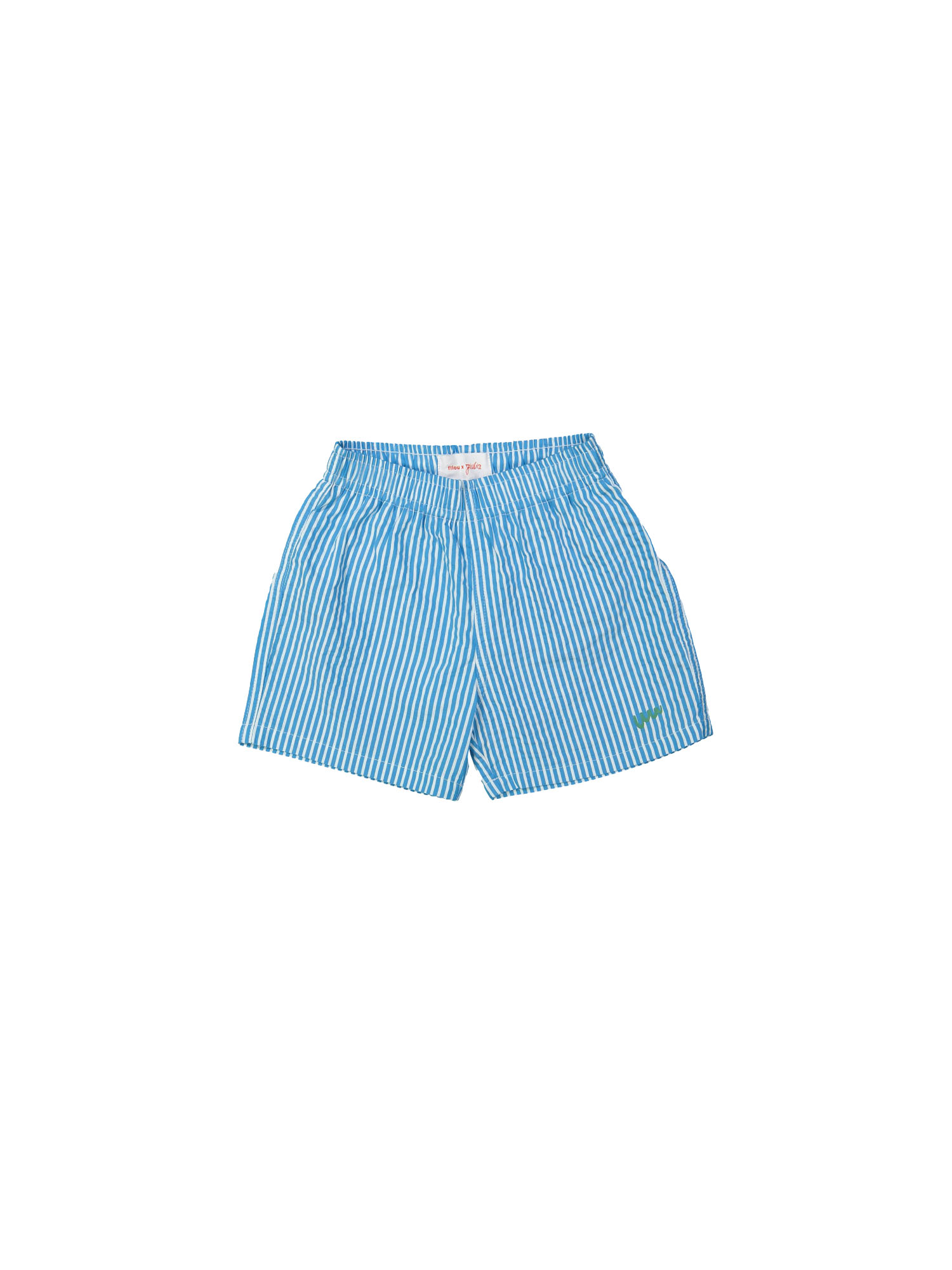 Zwemshort WW streep petrol 12m-18m