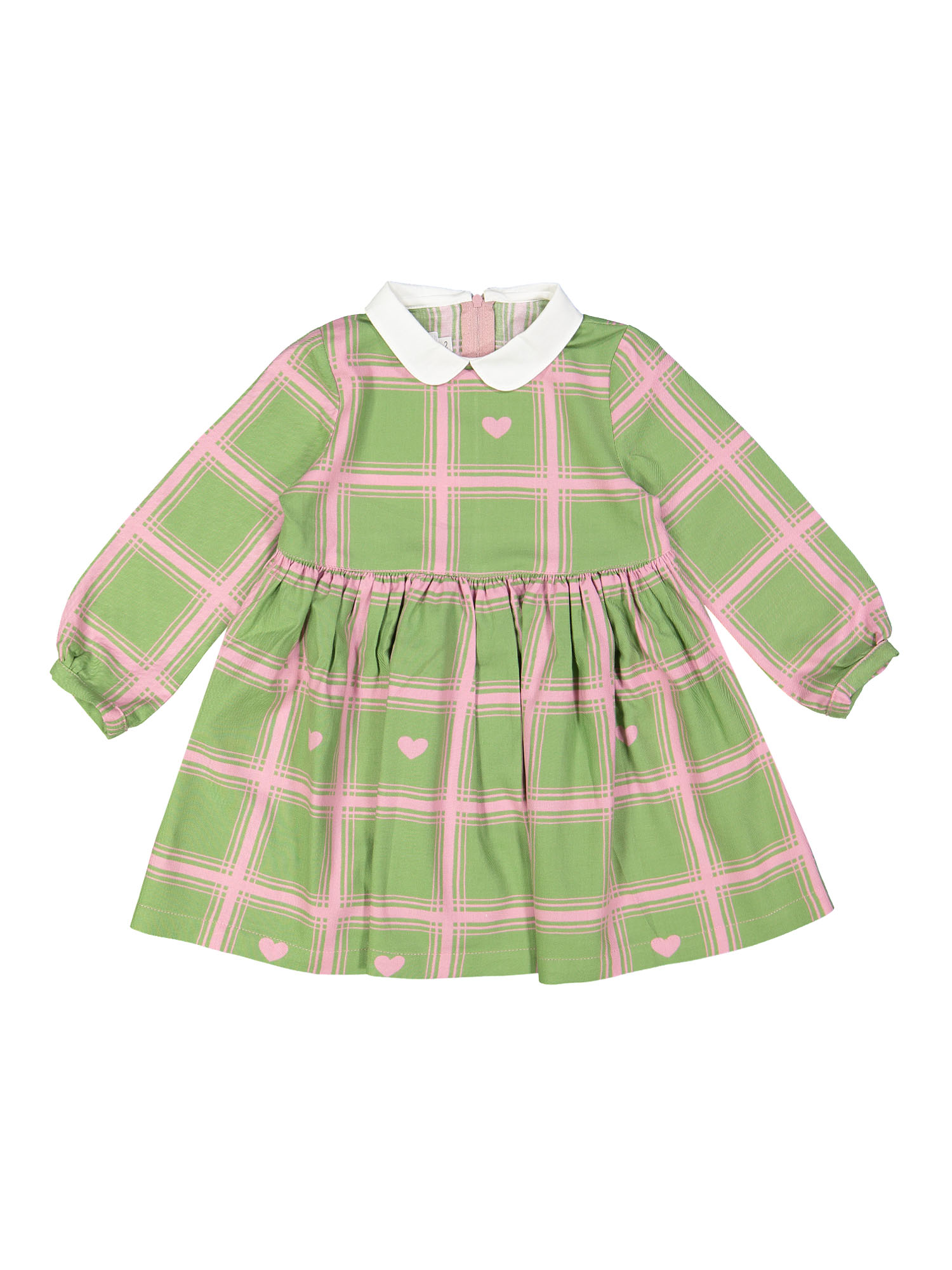 dress check heart green