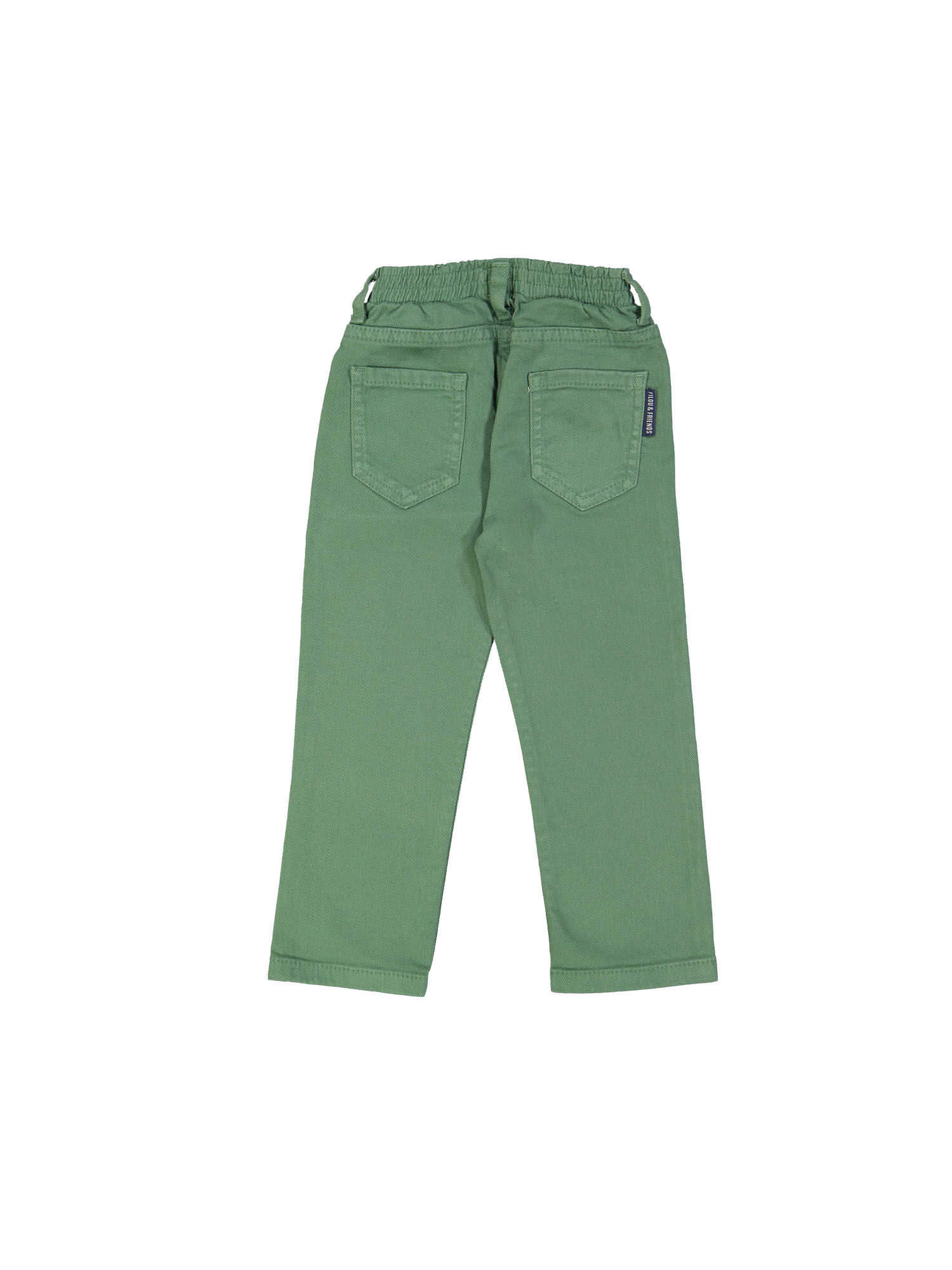 Pantalon régulier élastique vert