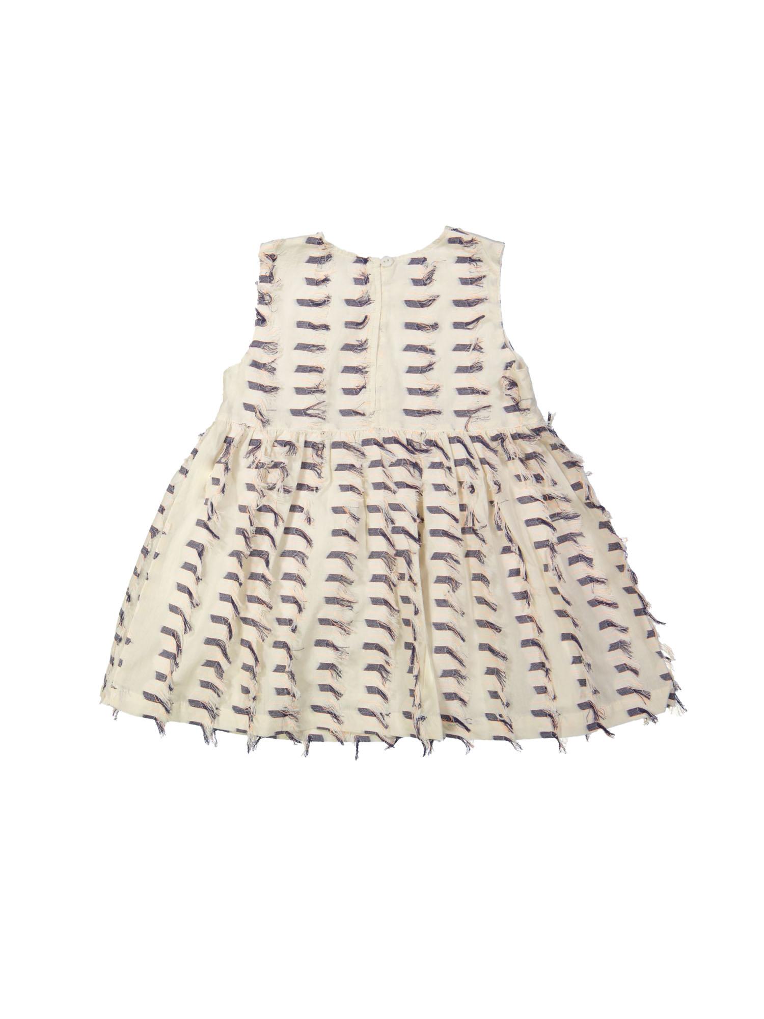 Jurk franjes ecru 12m