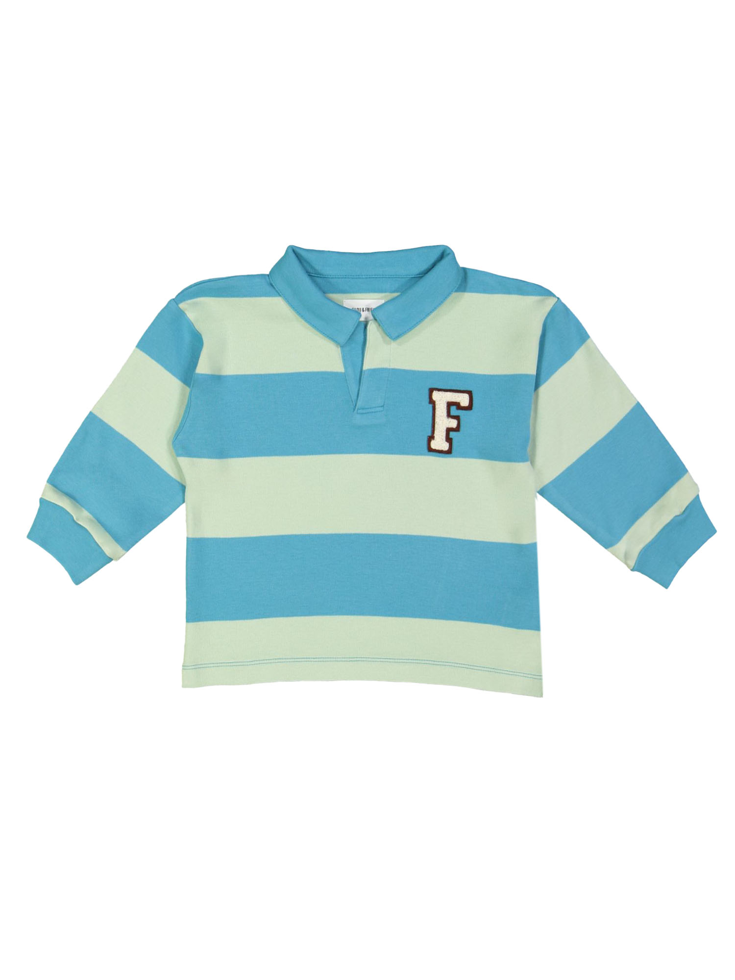 Sweater polo F streep petrol 02j