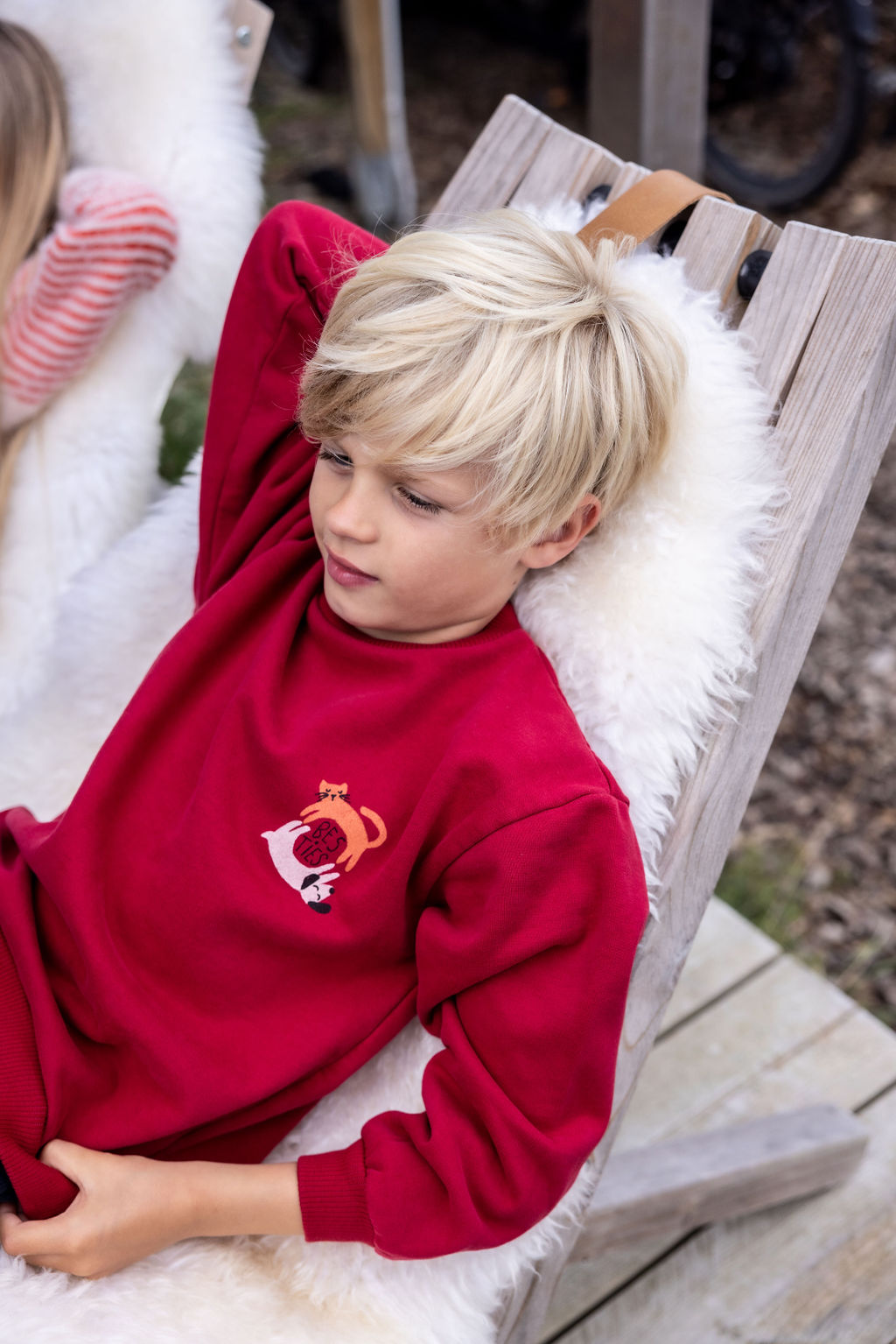 Sweater besties rood 02j