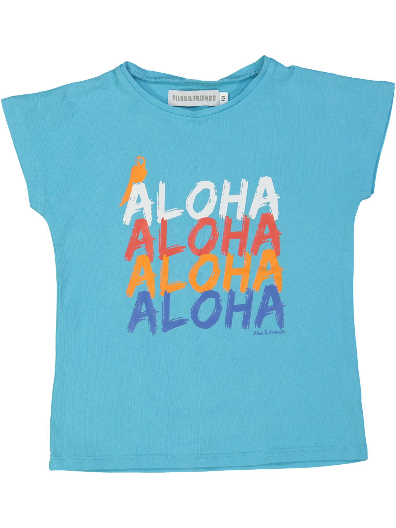 t-shirt blauw aloha 04j .