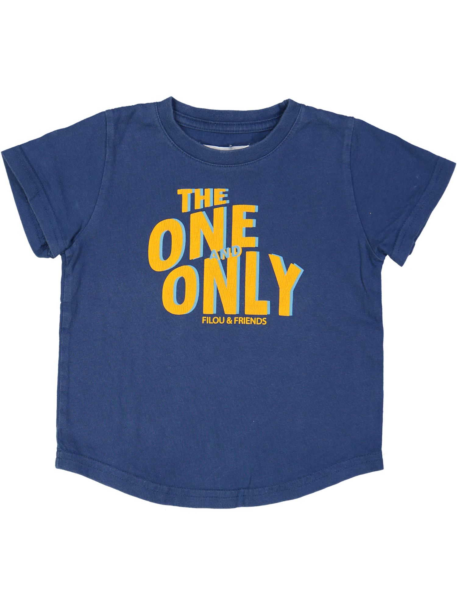 t-shirt blauw the one and only 03j