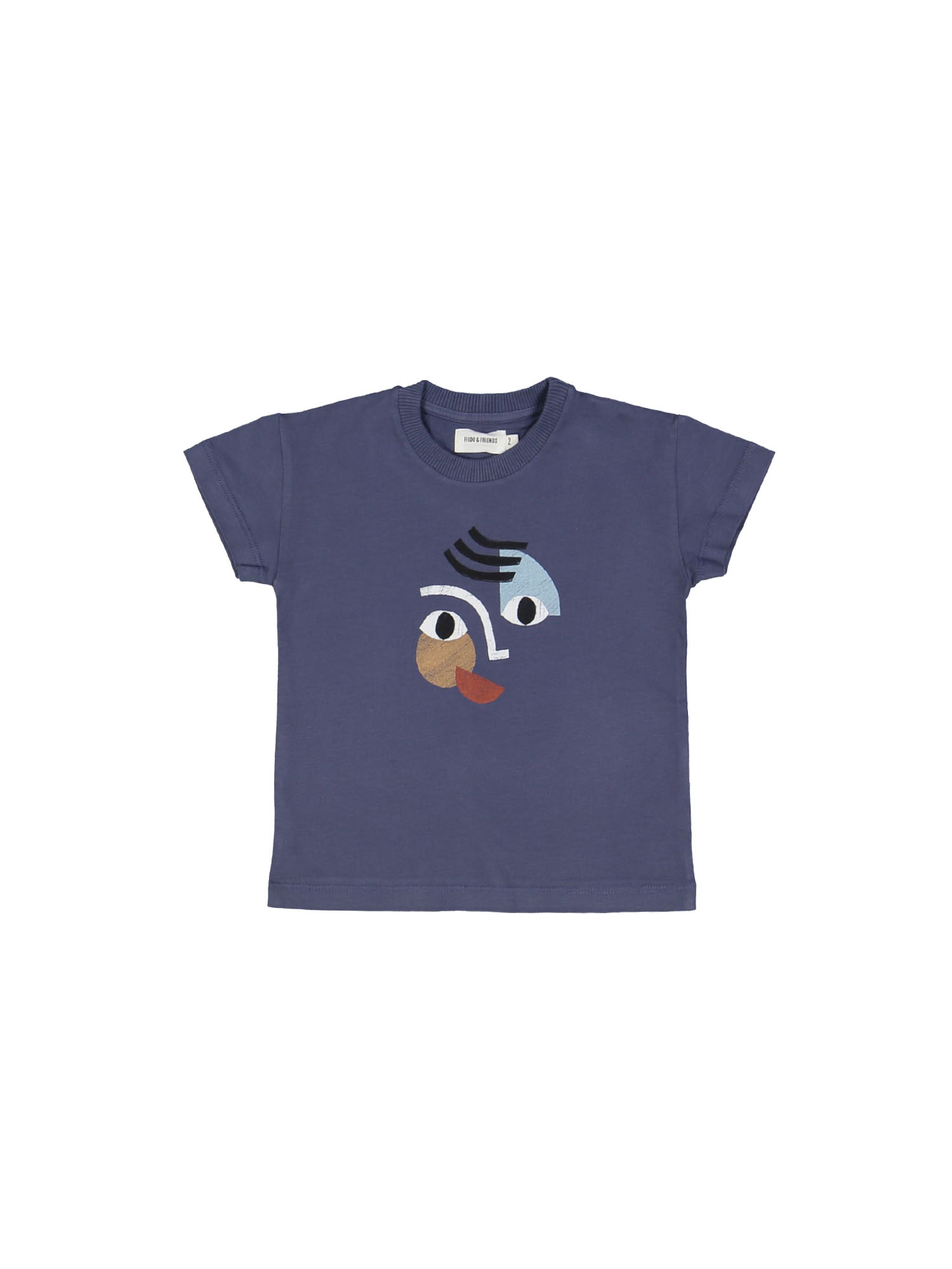 T-shirt boy gray blue