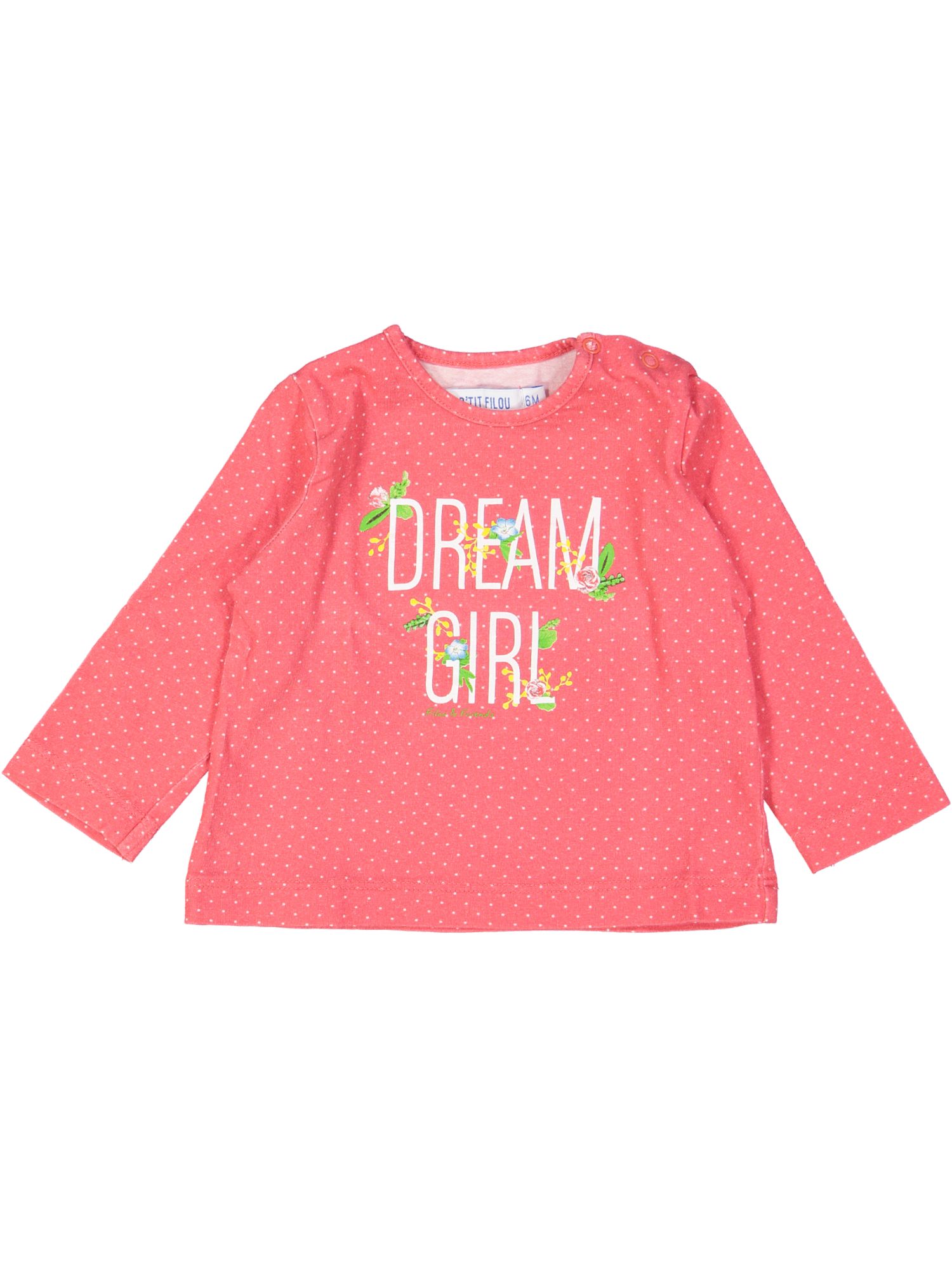 t-shirt roze little girl 06m .