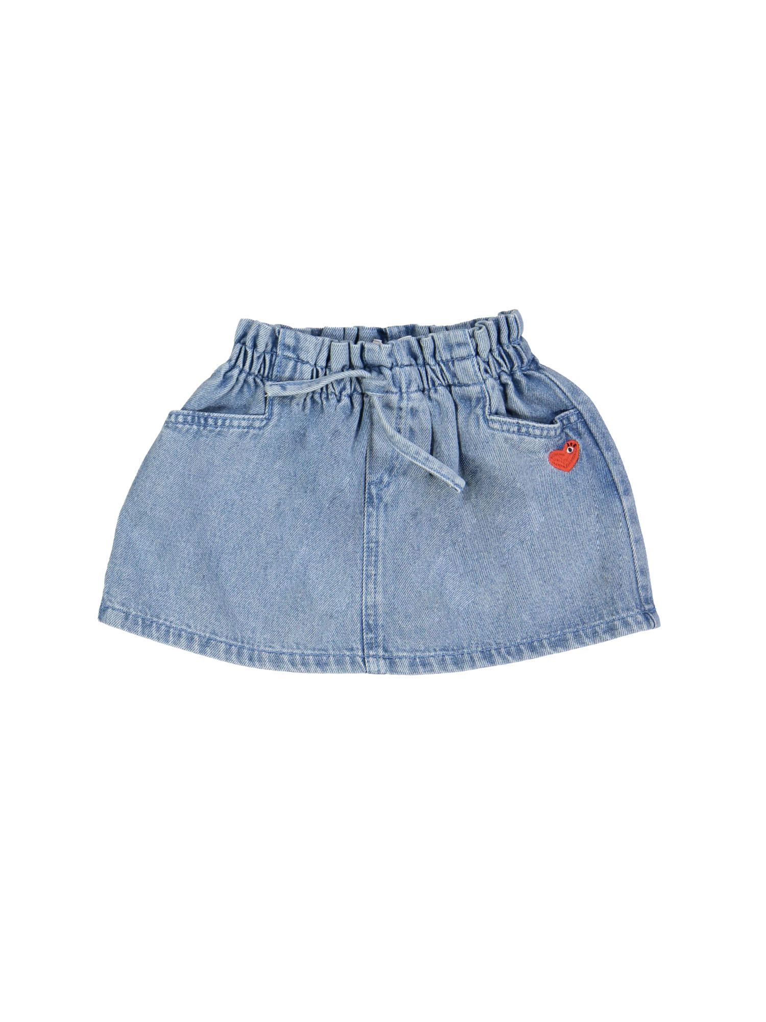 Jeansrok paperbag snow bleach 12m