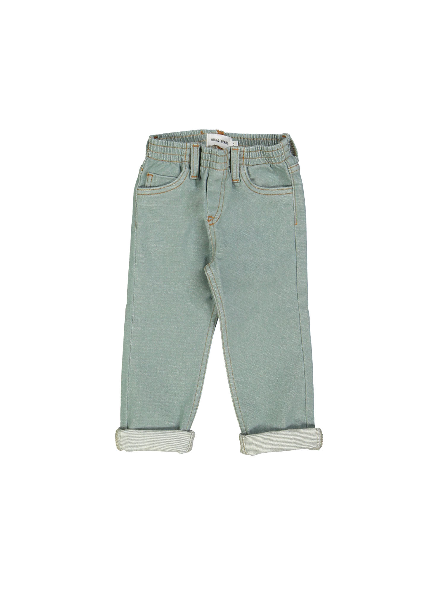 Jeans regular rekker lichtgroen 12m